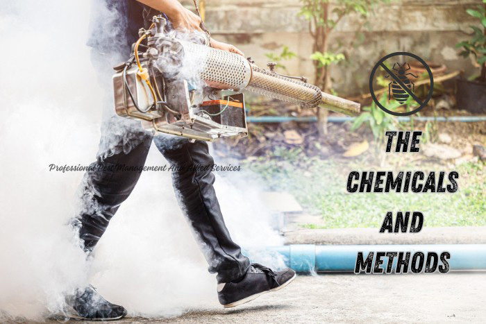 Pest control professional using specialized fogging equipment for extermination, highlighting the advanced chemicals and methods used by Professional Pest Management And Allied Services Pvt. Ltd. in Chennai.